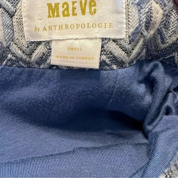 Maeve Anthropologie Emmy Textured Pencil Skirt Women’s S -Blue Geometric Motif - Picture 10 of 13